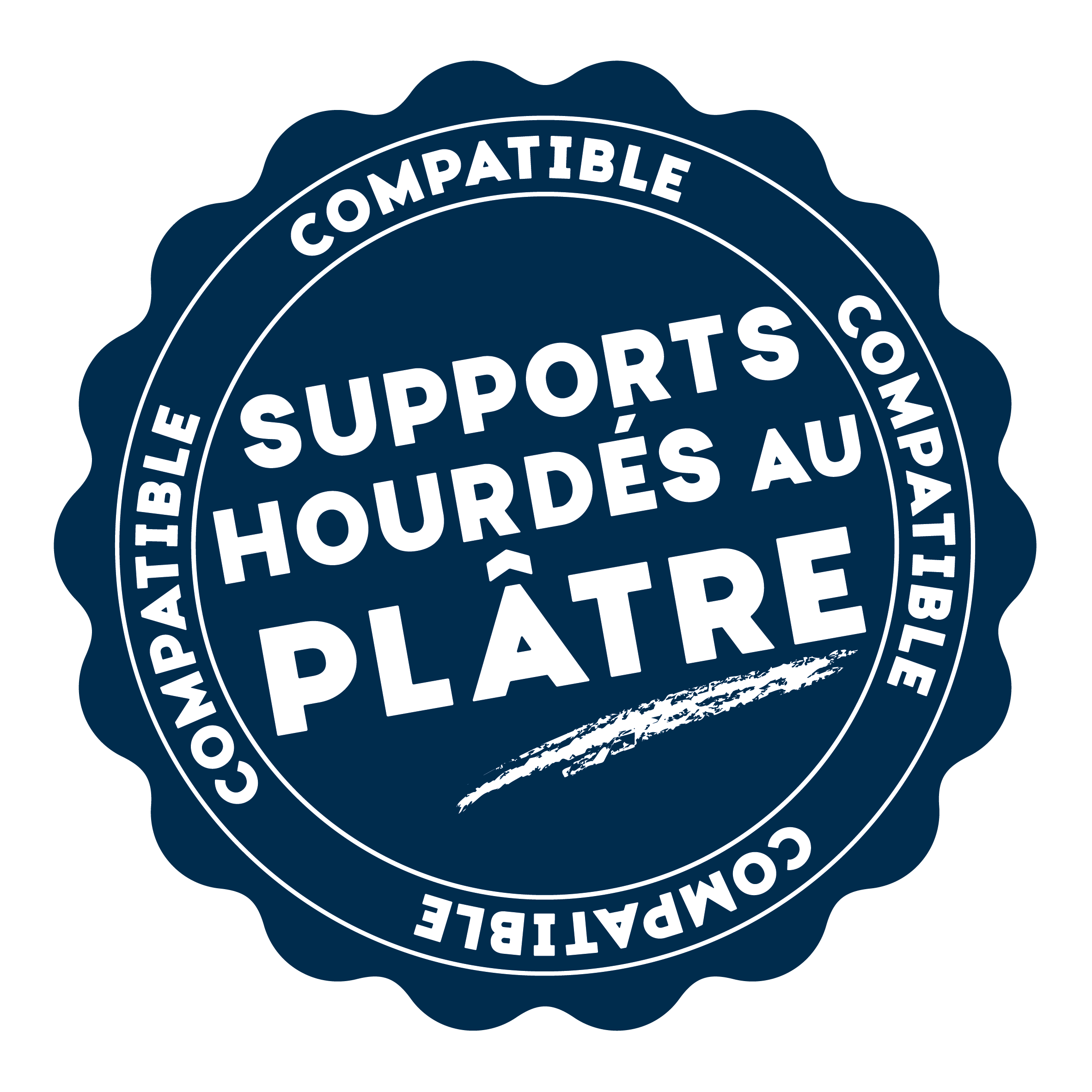 Support hourdés au plâtre