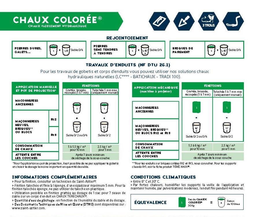 CHAUX COLORÉE® CHAUX de SAINTASTIER® — free download